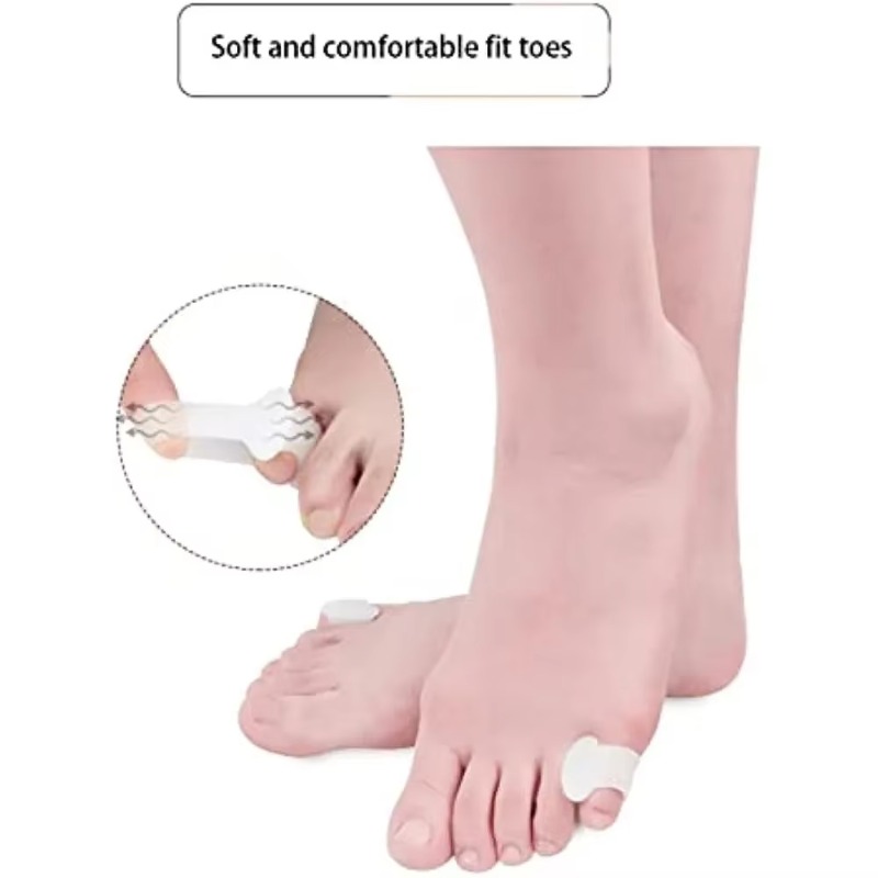 Yoga Toe Separator - قطعتان من فاصل أصابع القدم السيليكوني،
