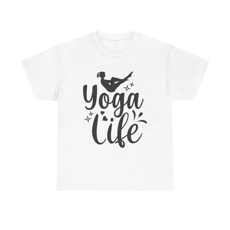 Zen Yoga Fitness - تي شيرت يوغا لايف للياقة البدنية