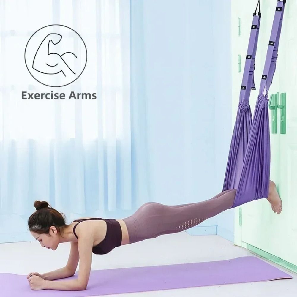 Yoga Swing Aerial - حزام يوغا هوائي قابل للتعديل للنساء،