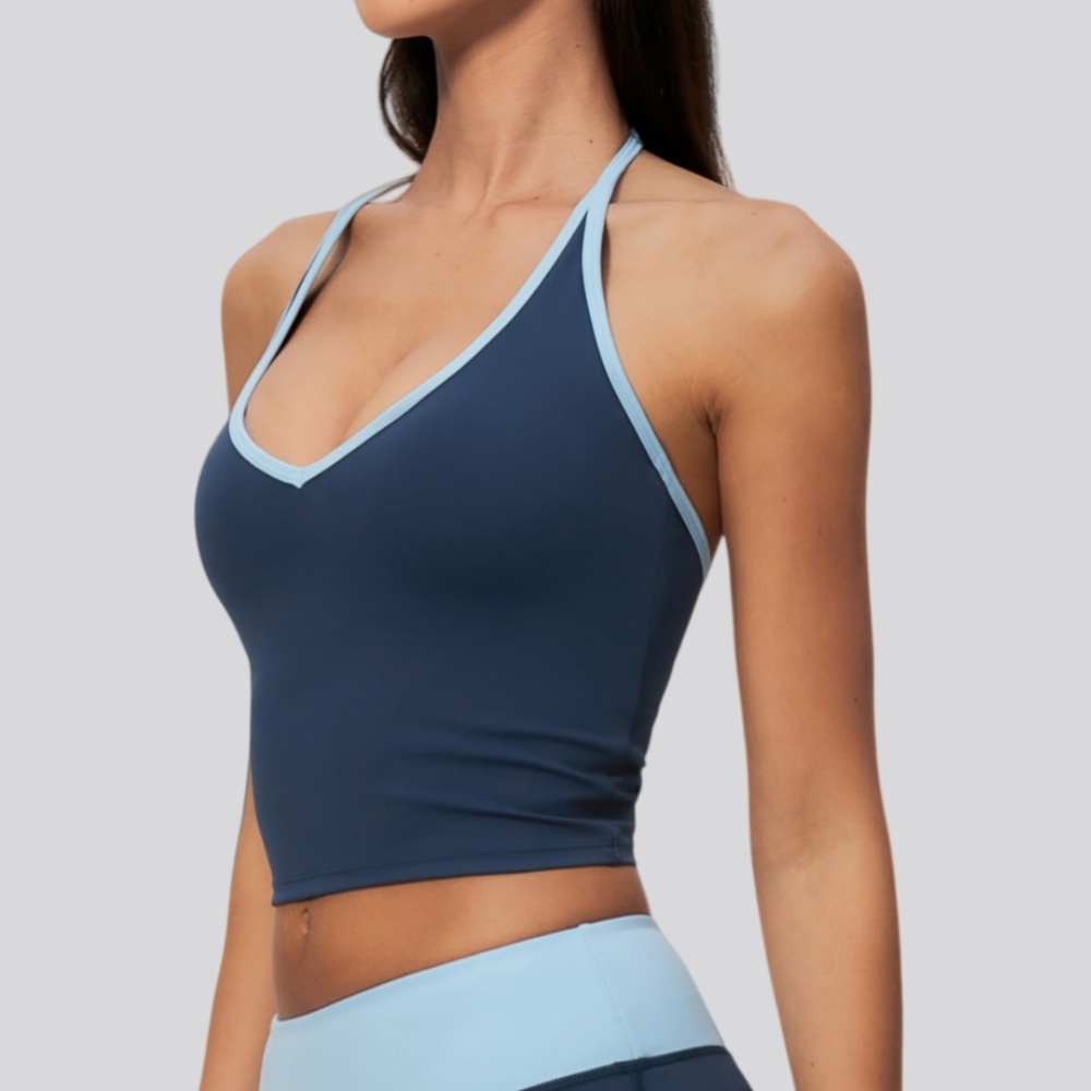 J-Yoga Fitness - بلوزة يوغا نسائية بدون أكمام مع