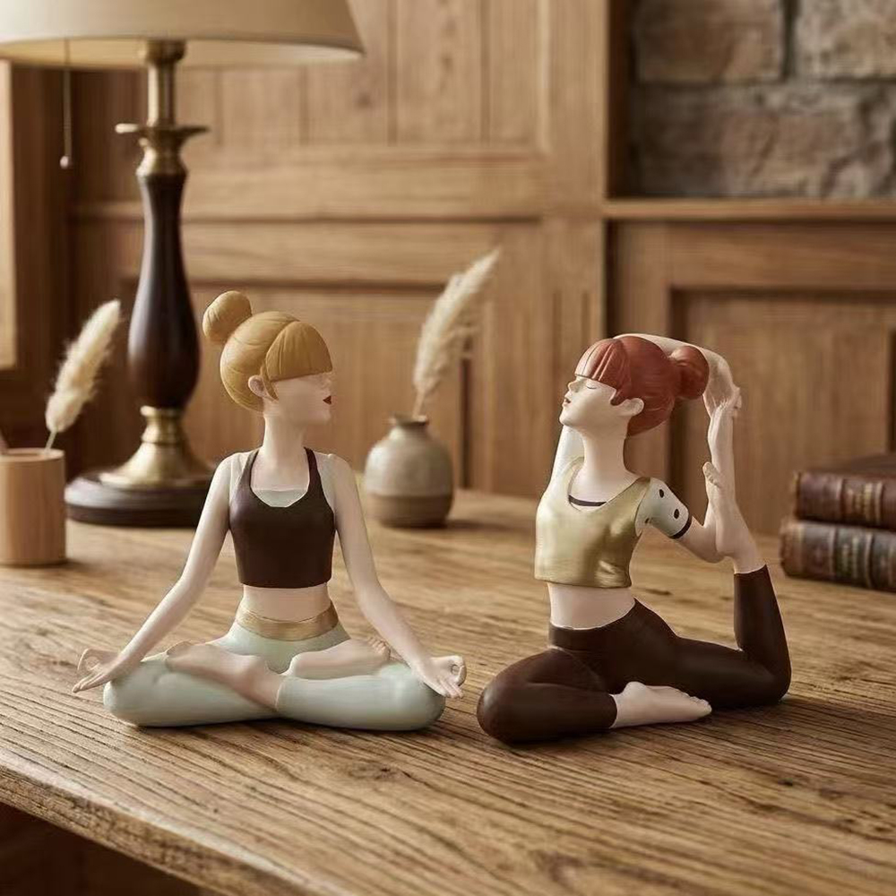 Zen Yoga Fitness - تمثال فتاة يمارس اليوجا، مصنوع من