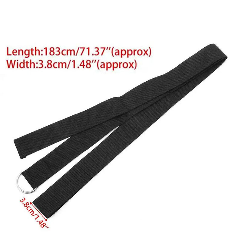 حزام يوغا قطني بمقاس 183 × 3.8 - مراجعة Yoga Fitness Ring وسعره