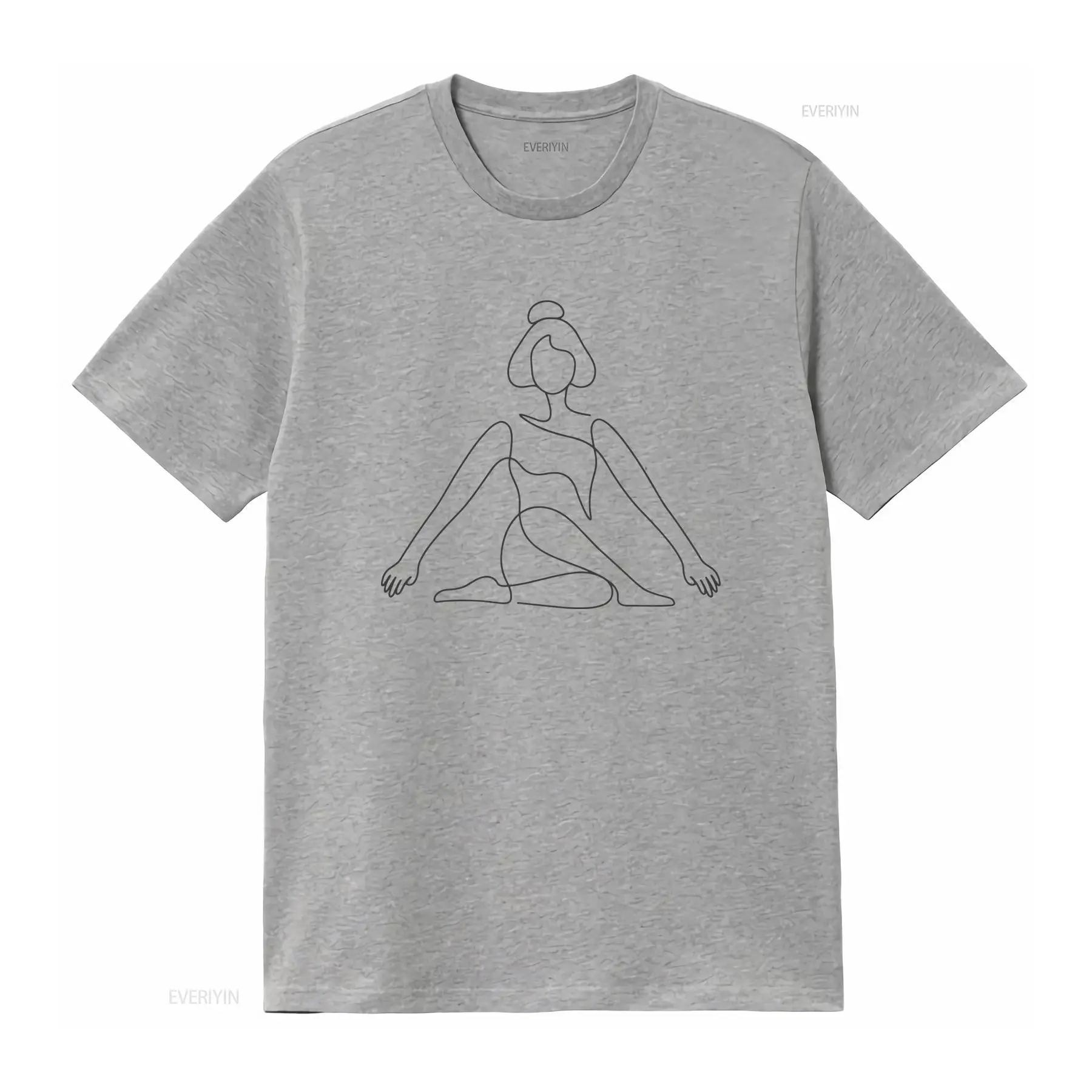 تي شيرت بتصميم خط واحد لوضعية  - مراجعة Zen Yoga Fitness وسعره