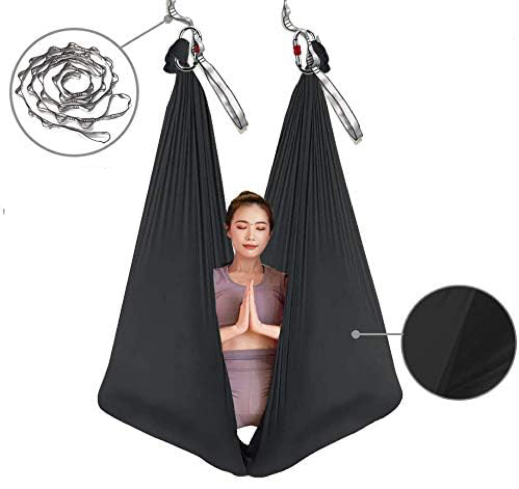 أرجوحة يوغا هوائية متينة وعالي - مراجعة Yoga Swing Aerial وسعره
