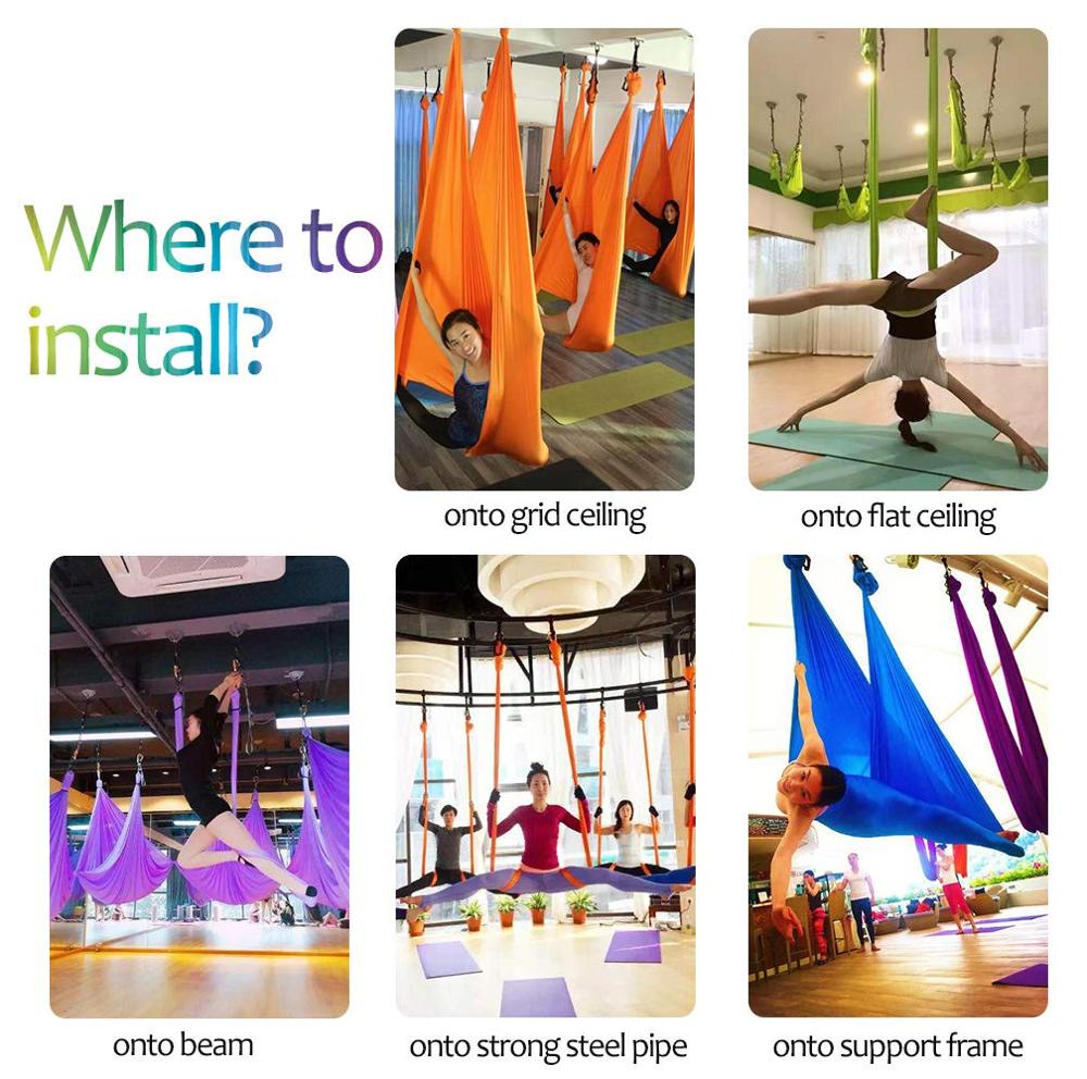 أرجوحة يوغا هوائية بطول 4/5/6/ - مراجعة Yoga Swing Aerial وسعره