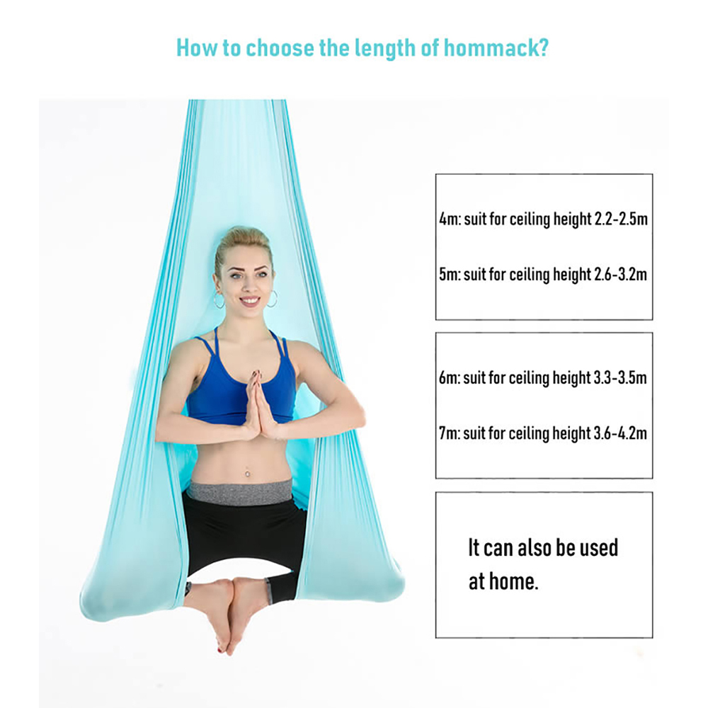 أرجوحة يوغا هوائية بطول 4/5/6/ - مراجعة Yoga Swing Aerial وسعره