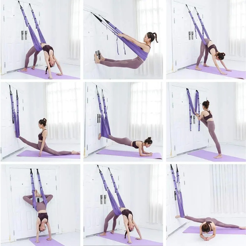 مجموعة أرجوحة يوغا هوائية قابل - مراجعة Yoga Swing Aerial وسعره