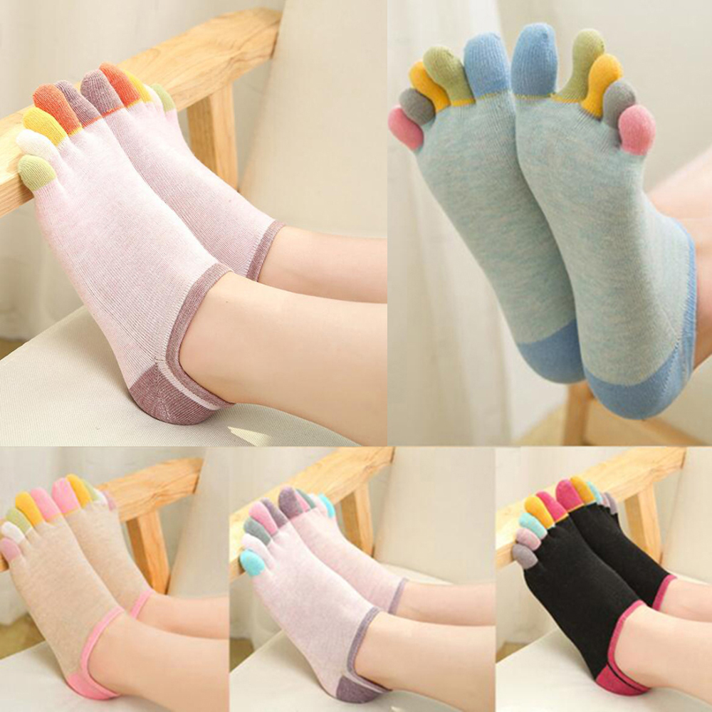 1/5 أزواج من الجوارب الرياضية  - مراجعة Yoga Toe Separator وسعره