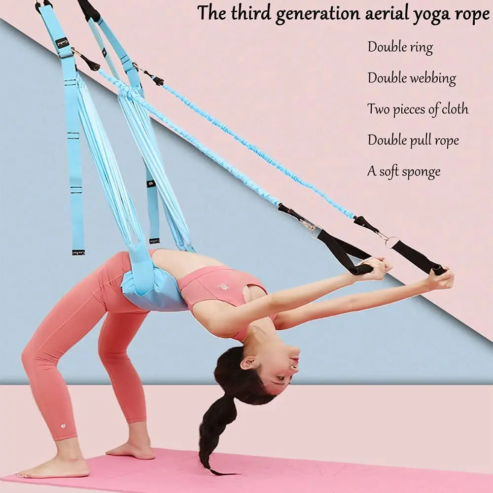 قابل للتعديل الجوي حزام اليوجا - مراجعة Yoga Swing Aerial وسعره