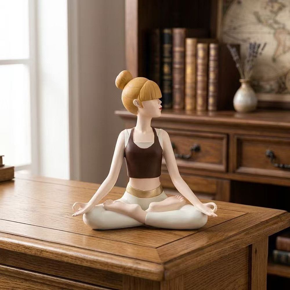 تمثال فتاة يمارس اليوجا، مصنوع - مراجعة Zen Yoga Fitness وسعره